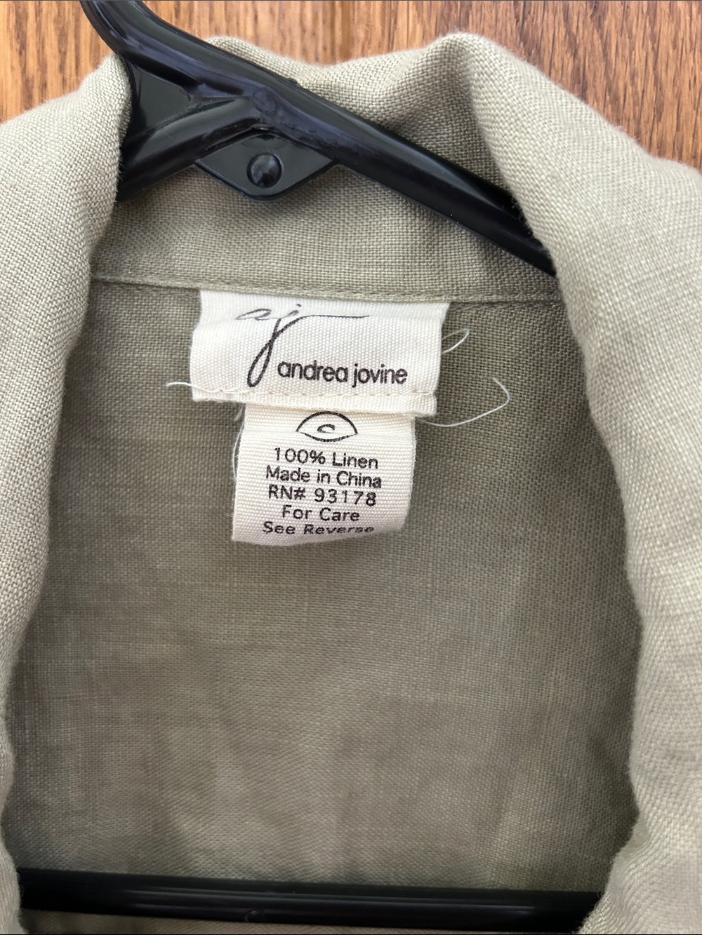 Andrea Jovine Olive Green linen Utility Jacket image 3